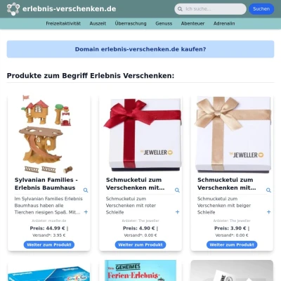 Screenshot erlebnis-verschenken.de