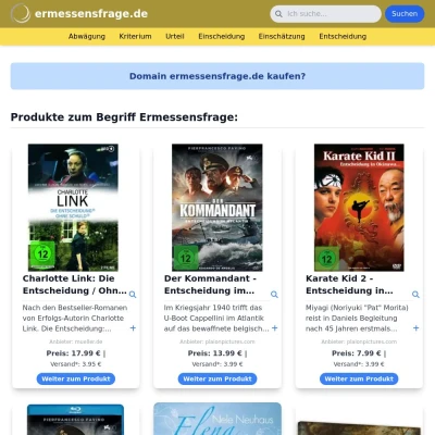 Screenshot ermessensfrage.de