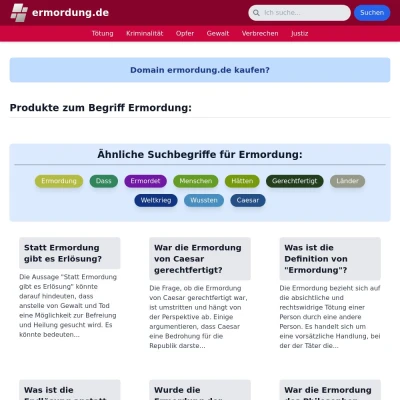 Screenshot ermordung.de
