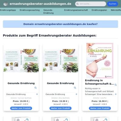 Screenshot ernaehrungsberater-ausbildungen.de