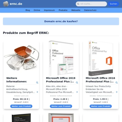 Screenshot ernc.de