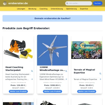 Screenshot eroberater.de