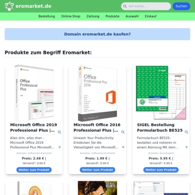 Screenshot eromarket.de