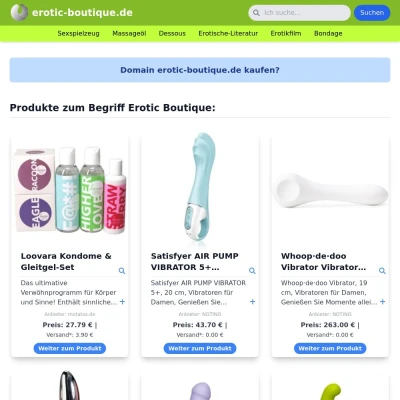 Screenshot erotic-boutique.de