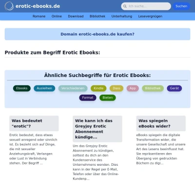 Screenshot erotic-ebooks.de