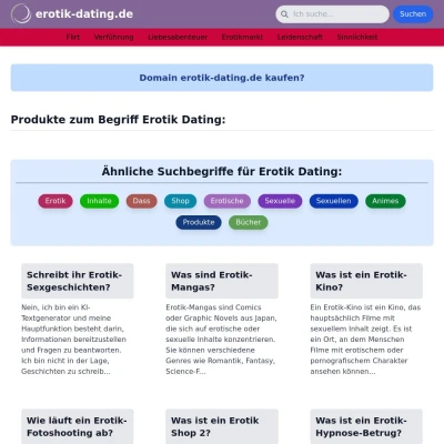 Screenshot erotik-dating.de