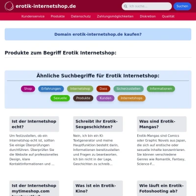 Screenshot erotik-internetshop.de