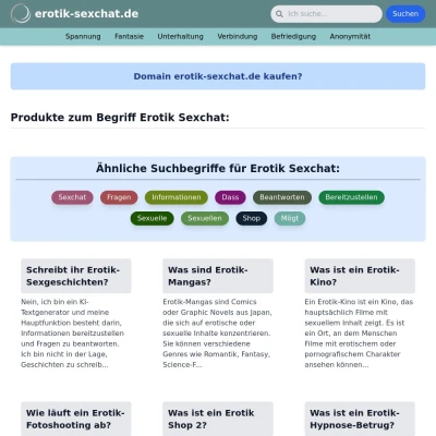 Screenshot erotik-sexchat.de