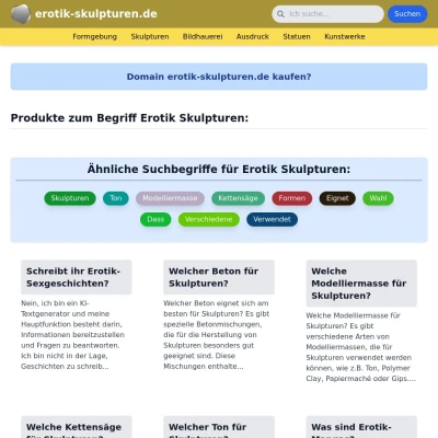 Screenshot erotik-skulpturen.de