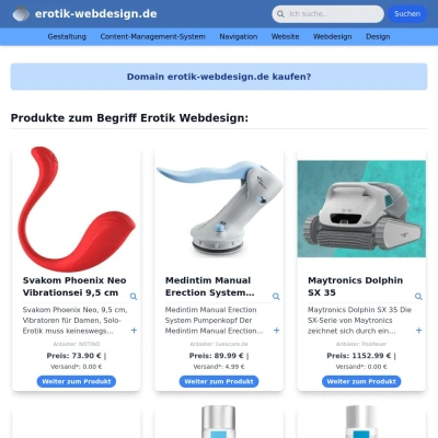 Screenshot erotik-webdesign.de