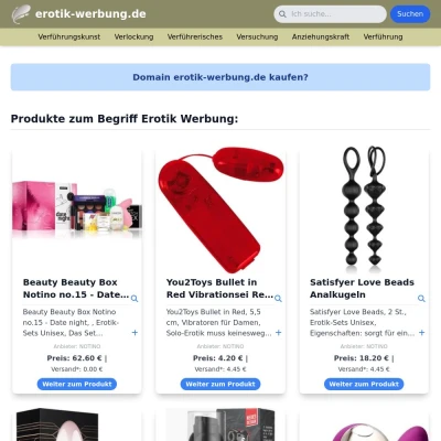 Screenshot erotik-werbung.de