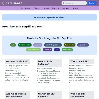 Screenshot erp-pro.de