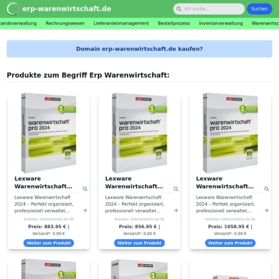 Screenshot erp-warenwirtschaft.de