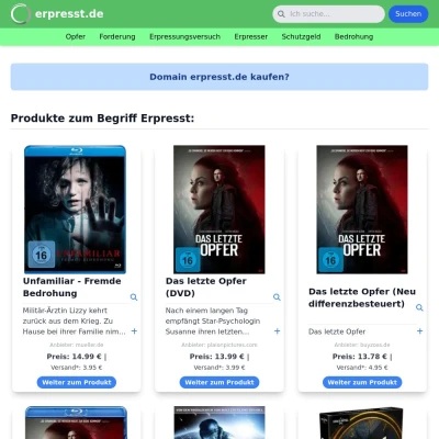 Screenshot erpresst.de