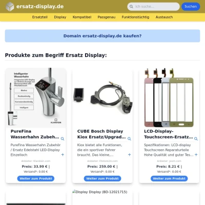 Screenshot ersatz-display.de