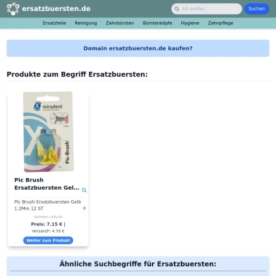 Screenshot ersatzbuersten.de