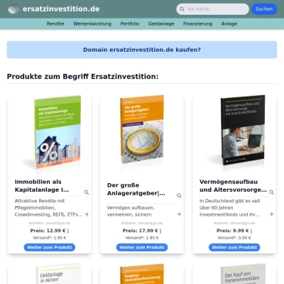 Screenshot ersatzinvestition.de