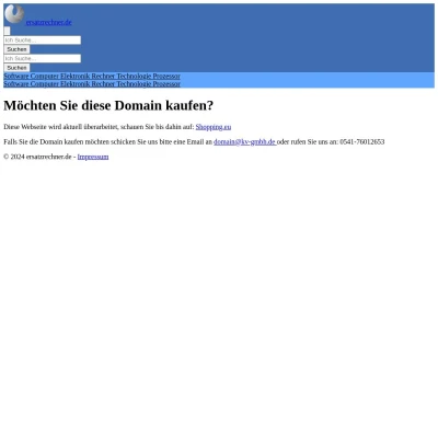 Screenshot ersatzrechner.de