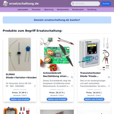 Screenshot ersatzschaltung.de