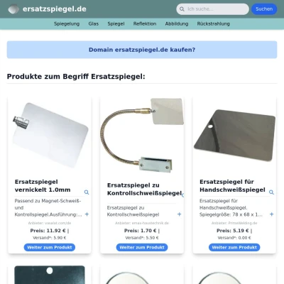 Screenshot ersatzspiegel.de