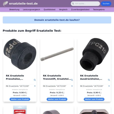 Screenshot ersatzteile-test.de