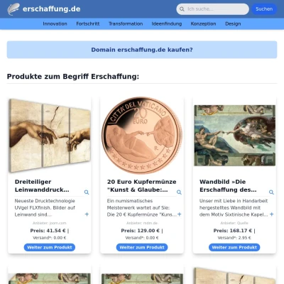 Screenshot erschaffung.de
