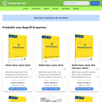 Screenshot erspartes.de