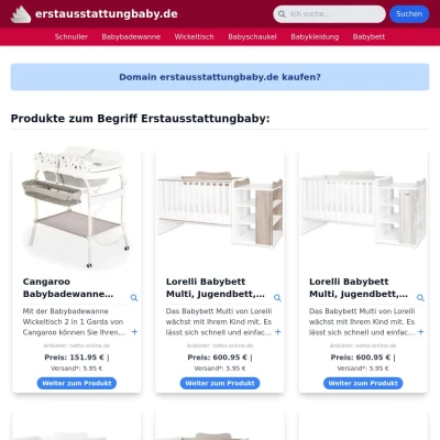 Screenshot erstausstattungbaby.de