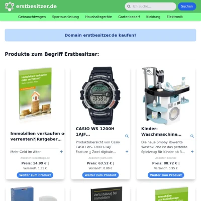 Screenshot erstbesitzer.de