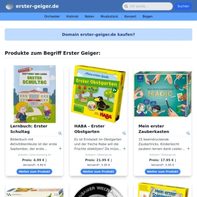 Screenshot erster-geiger.de
