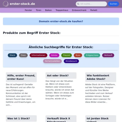 Screenshot erster-stock.de