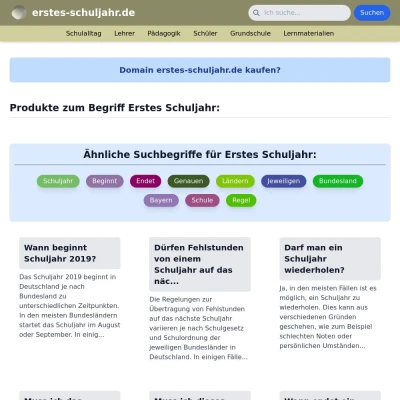 Screenshot erstes-schuljahr.de