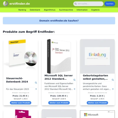 Screenshot erstfinder.de