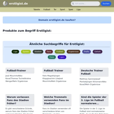 Screenshot erstligist.de