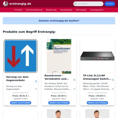 Screenshot erstrangig.de