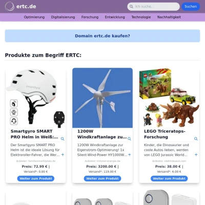 Screenshot ertc.de