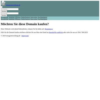 Screenshot ertragsentwicklung.de