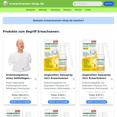 Screenshot erwachsenen-shop.de