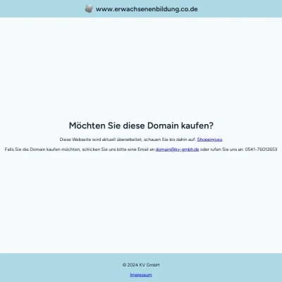 Screenshot erwachsenenbildung.co.de