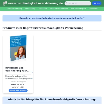 Screenshot erwerbsunfaehigkeits-versicherung.de