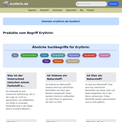 Screenshot erythrin.de