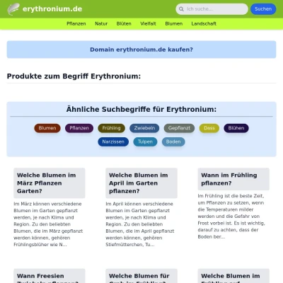 Screenshot erythronium.de