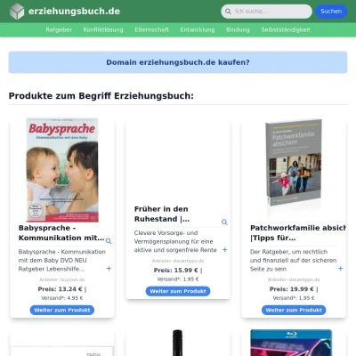 Screenshot erziehungsbuch.de