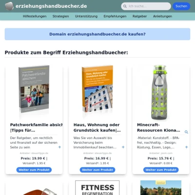 Screenshot erziehungshandbuecher.de