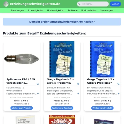 Screenshot erziehungsschwierigkeiten.de