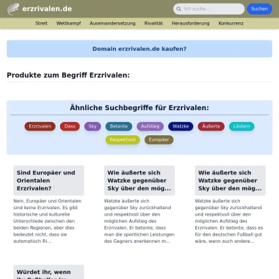 Screenshot erzrivalen.de
