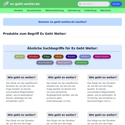 Screenshot es-geht-weiter.de