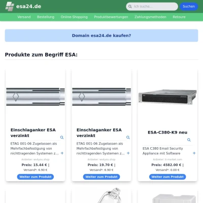 Screenshot esa24.de