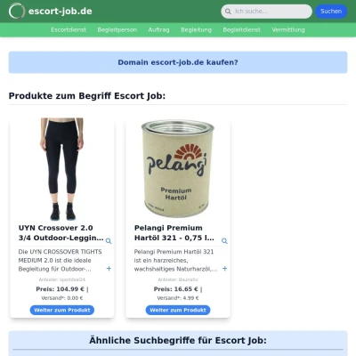 Screenshot escort-job.de