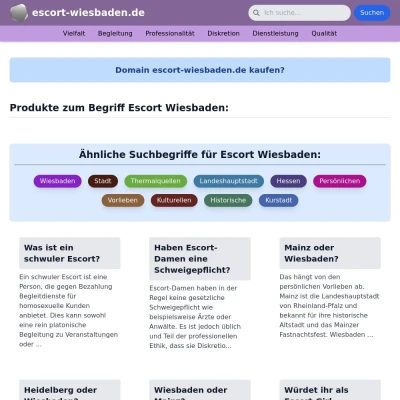 Screenshot escort-wiesbaden.de